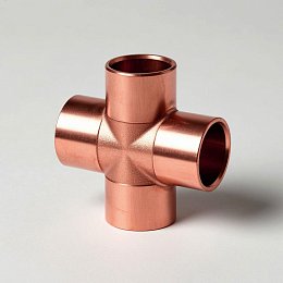 Крестовиная медная под пайку 40 мм М2р ГОСТ 32590-2013