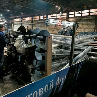 Сваи винтовые лопастные 133х4/500х6-5000 мм