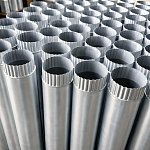 Труба водосточная оцинкованная круглая 0.5х100х1250 мм